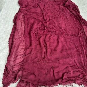 Rich Burgundy Scarf